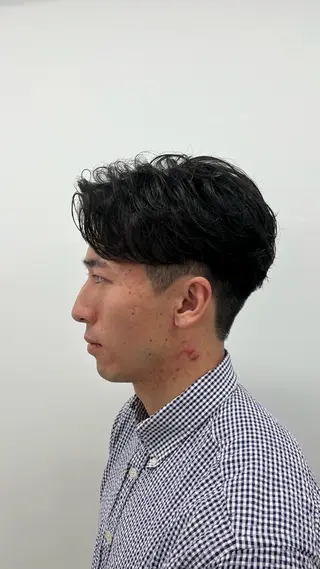 ショート パーマ メンズ 🏆メンズヘア特化 🥇代表りんぺーのヘアスタイル