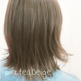カラー ミディアム たき  あいみのヘアスタイル