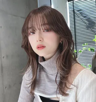 ミディアム カラー 🌫️大人韓国ヘア 🌫️naoyaのヘアスタイル