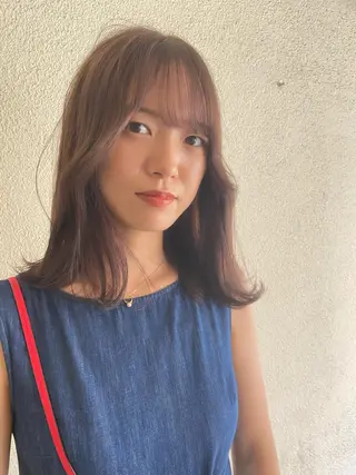 ミディアム カラー 松尾太樹 【pia】福岡美容室のヘアスタイル