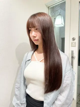 ロング コトミ【メンズ】 【曲がる縮毛矯正】のヘアスタイル