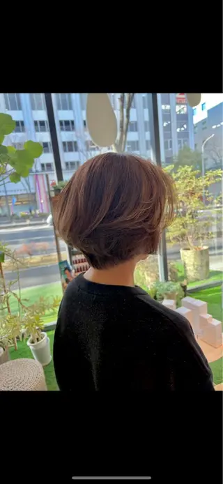 ショート 韓国風レイヤーカット 🇰🇷❕モカのヘアスタイル