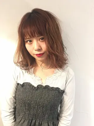ミディアム 中野 恵脩のヘアスタイル