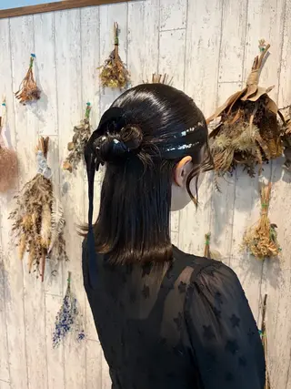 ミディアム ヘアアレンジ 早坂 さくらのヘアスタイル