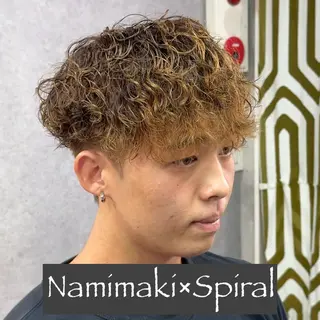 ショート パーマ ヘアアレンジ メンズ MENIN メンズ サロン 望月 涼太のヘアスタイル