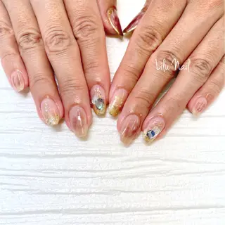 ネイル モチの良さ◉ フィルインネイル♡のネイルデザイン
