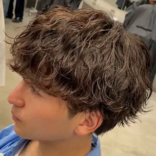 ミディアム パーマ ヘアアレンジ メンズ fifth 石川 凪のヘアスタイル