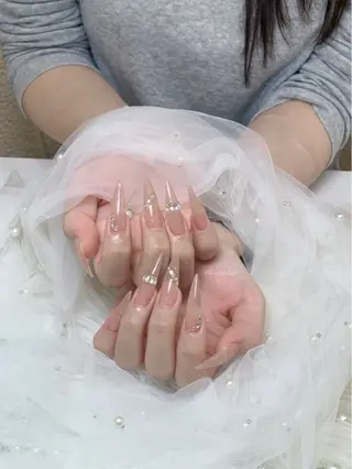 ネイル HANA 長さだしのネイルデザイン