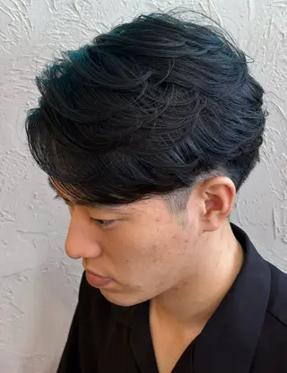 ミディアム パーマ メンズ YUUTO 【メンズ限定】のヘアスタイル
