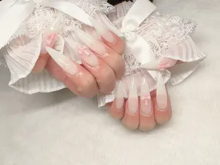 ネイル I-nailロング /ワンホン/キラキラのネイルデザイン
