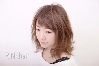 ミディアム 【女性指名No.1】 西口直子のヘアスタイル