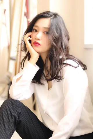 ミディアム 植野/新宿 高田馬場のヘアスタイル
