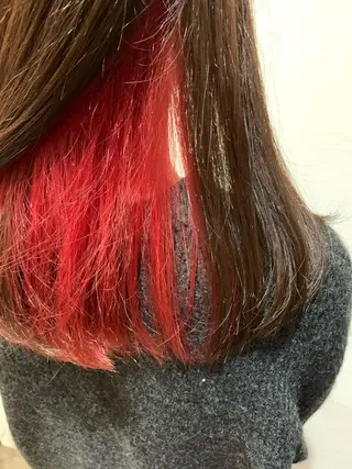 ミディアム カラー 蓮見友里 PiSTA／portのヘアスタイル