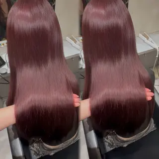 セミロング ブリーチなしWカラー エクステ/スズ‎🤍のヘアスタイル