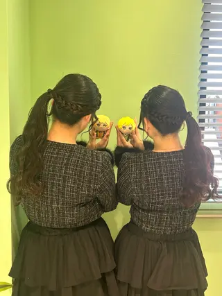 ヘアアレンジ 💖韓国カラー エクステmikotoのヘアスタイル