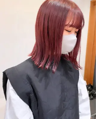 ミディアム カラー 髪質改善ストレート✨ パーマヘア✨YUKIのヘアスタイル