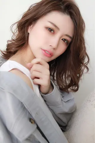 ロング カラー パーマ L i L 塚口のヘアスタイル