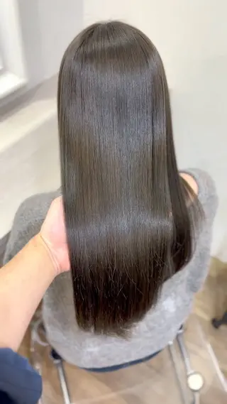 ロング カラー ブリーチなしベージュ 特化 松村 茶屋町のヘアスタイル