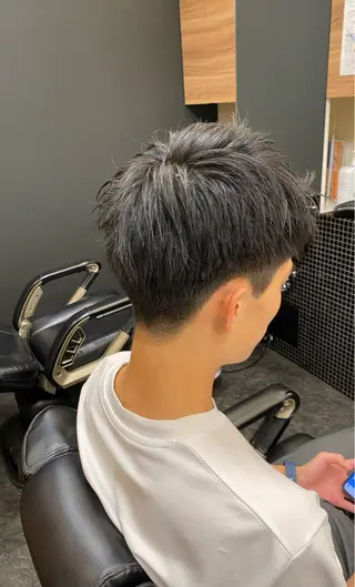 ショート メンズ メンズパーマモデル 大募集中のヘアスタイル