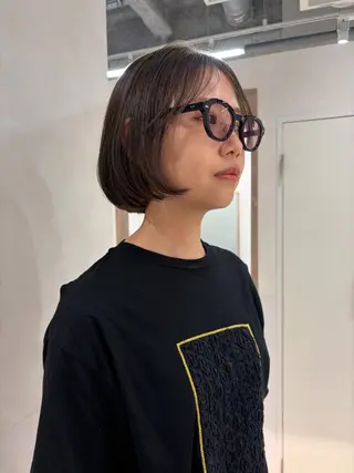 ミディアム カラー 砂原 ひよりのヘアスタイル