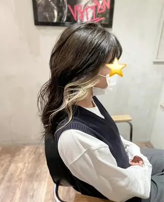 ミディアム andKおもろまち店 艶ダブルカラー✨のヘアスタイル