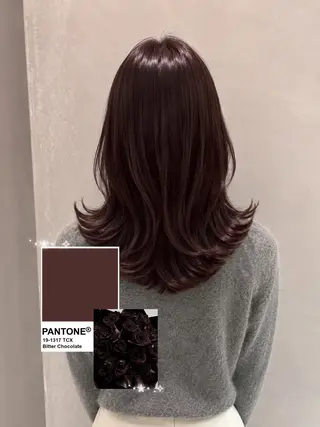 セミロング saki /レイヤー / 髪質改善のヘアスタイル
