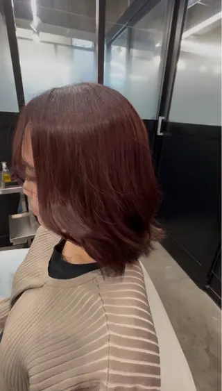 ミディアム カラー Rin🥀 大通り/カラーモデルのヘアスタイル
