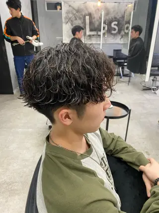 パーマ メンズ メンズサロンLOSS /rintaroのヘアスタイル