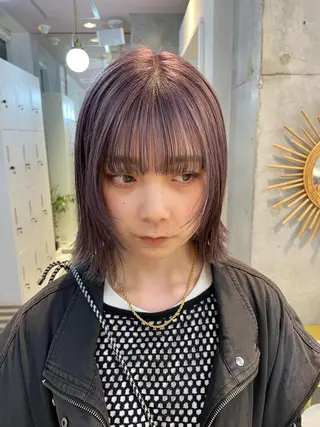 ミディアム カラー shun 原宿/表参道のヘアスタイル