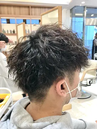 ショート パーマ メンズ 小林 優太 メンズパーマ✨のヘアスタイル