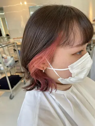 ミディアム カラー 💈髪質改善メニュー 佐藤 萌💈のヘアスタイル
