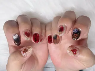 ネイル ハッピーネイル 蘭のネイルデザイン