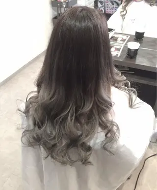 ロング カラー ハイトーン/ブリーチ ルミエール/新栄/栄のヘアスタイル