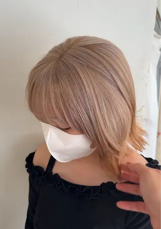ミディアム カラー 💖艶髪&ブリーチ髪 質改善💖舜希のヘアスタイル