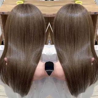 セミロング バレイヤージュ ボブ🌈ナツヤのヘアスタイル