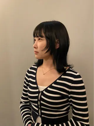 ミディアム 小顔カット 🌿リョウカのヘアスタイル