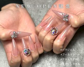 ネイル satou/長さだし フィルイン♡持ち込みのネイルデザイン