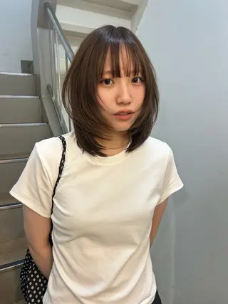 ミディアム hair&eye🎀 /momoKaのヘアスタイル