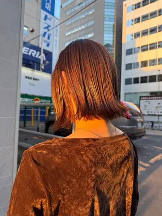 ミディアム 西野 蓮のヘアスタイル