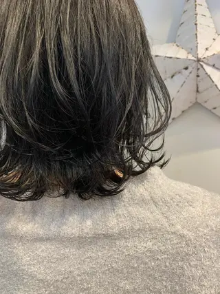 ミディアム カラー ヘアアレンジ 安福 椎南のヘアスタイル