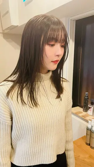 セミロング カラー 鎌田卓也/髪質改善 /透明感カラーのヘアスタイル