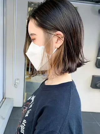 ミディアム カラー パーマ ヘアアレンジ ITbyALBUM 中野店のヘアスタイル