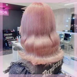 ミディアム カラー ヘアアレンジ メンズ キッズ ブリーチの髪様 MASATOのヘアスタイル
