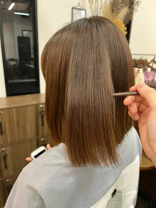 ミディアム koikiナチュラル オリーブカラー🦙のヘアスタイル