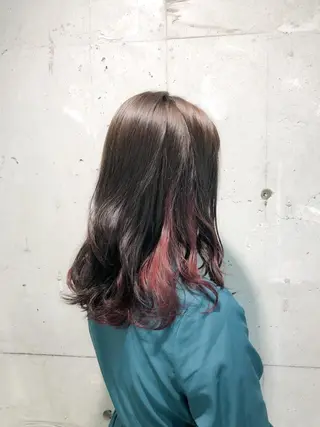 セミロング カラー パーマ ヘアアレンジ メンズ キッズ ネイル マツエク・マツパ 当日予約⭕️ Rene’のヘアスタイル