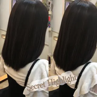 ミディアム Acchon/心斎橋 💚ダブルカラーのヘアスタイル