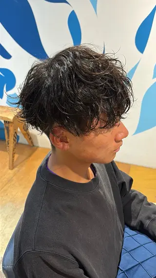 パーマ メンズ aDALil川越 😎AZUSAのヘアスタイル
