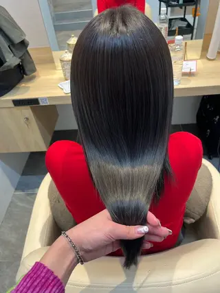 セミロング カラー 柔らかい艶暖色 レイヤー🫧姫汝のヘアスタイル