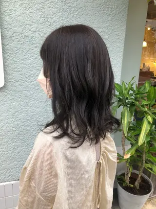 ミディアム カラー パーマ Saloクルミ/ パーマモデル☁️のヘアスタイル