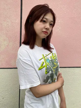 ミディアム カラー mai / linoah˚✧のヘアスタイル
